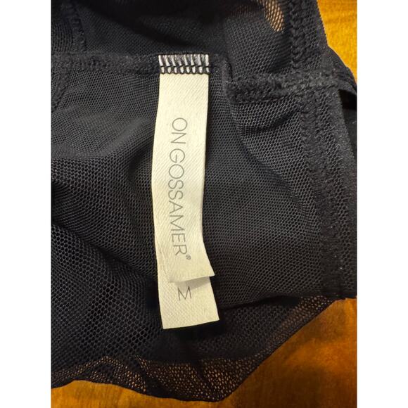 On Gossamer Black Bra/Cami Top Size Small - Picture 5 of 6